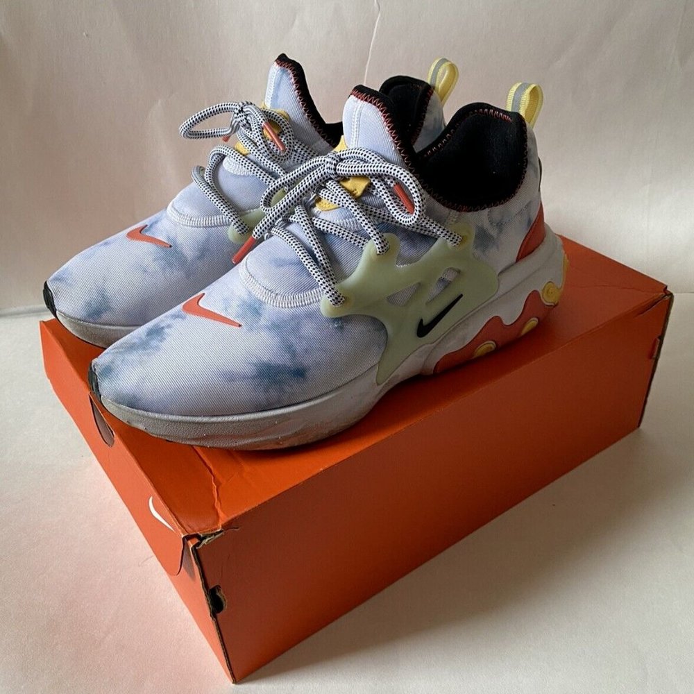 Nike React Presto Alien Red Yellow Size 8 CW7303-900 Mint EUC